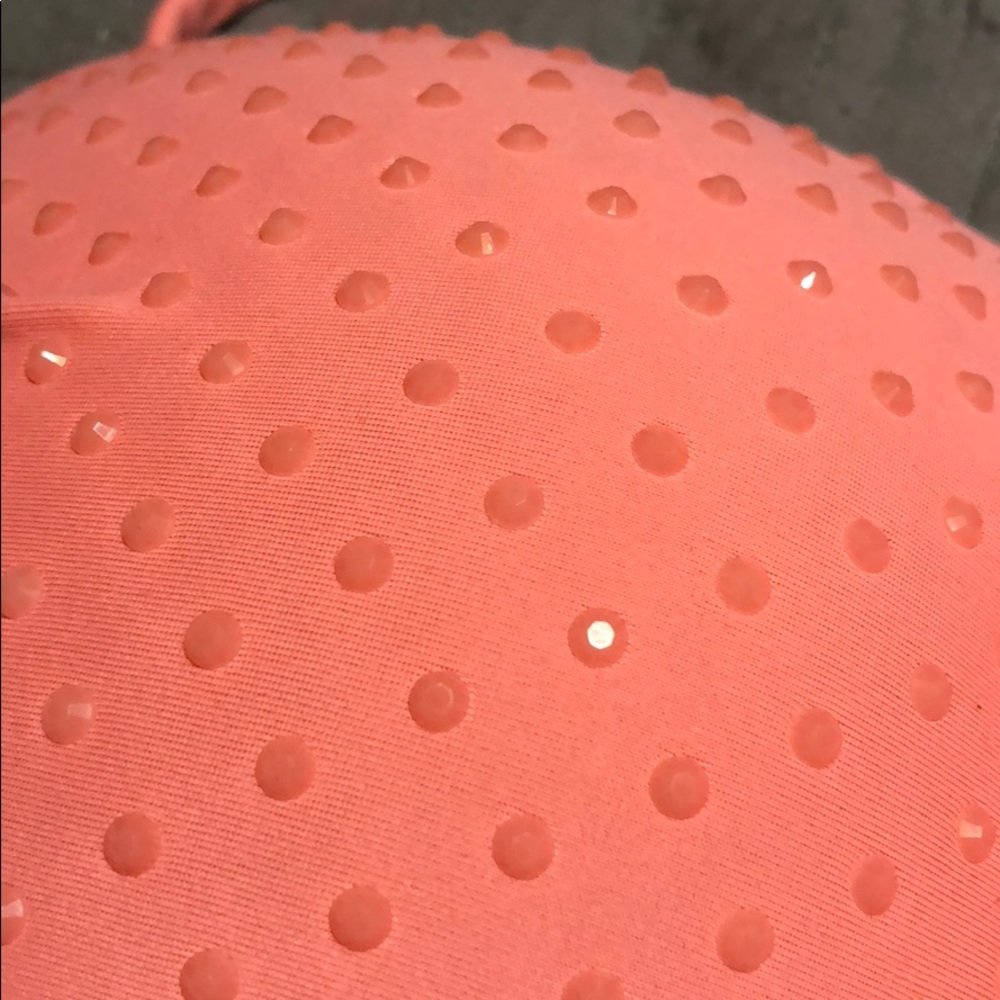 Pink Rhinestone Swimsuit Top - Picture 2 of 5